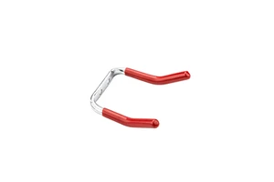 Custom Color U-Shaped Wall Mounted Tool Holder Broom Rack Metal Garage Garden Shed Storage Organizer Red Vinyl Customizable