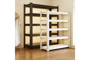 Modern Heavy Duty Rust-proof Metal Rack For Balcony Kitchen Storage Freestanding Display Stand Adjustable Shelves