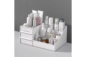 Plastic Storage Shelf Decoration Cosmetics Skin Care Dressing Makeup Drawer Desktop Storage Box