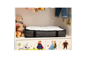 Fabric Foldable Under Bed Storage Box Organizer Containers Underbed Clothes Storage Bags With Clear Window