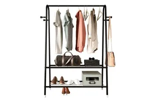 Strong Load Capacity Household Triangle Coat Rack Bedroom Floor Multi-layer Simple Clothes Rack