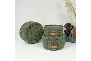 Cotton Rope Hand Woven Storage Basket