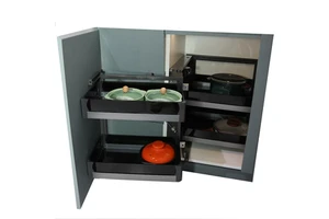 For Modern Eco-Friendly Pull Out Kitchen Storage Basket for Seasoning and Pantry Organization