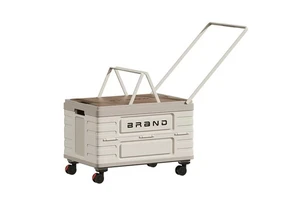 Removable Foldable Movable Outdoor Box PP Camping Storage Bin Single Easy Carry Handle Kitchen Garden Garage Workshop Shoes