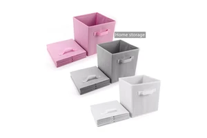 Household Closet Organizer Under Bed Boxes Non Woven Fabric Foldable Storage Cube Bin Box for Toy Clothes