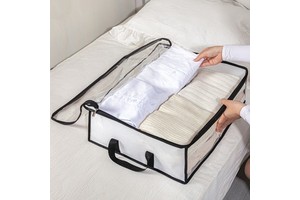 Under-bed Foldable Portable Multi-Purpose Moisture-Proof Clothing Storage Bag for Dormitory Home Use Storing Quilts Clothes