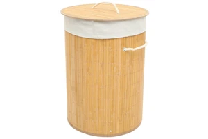 Bamboo Woven Laundry Basket Clothes Storage Basket Bathroom supplies Products made from Vietnamese bamboo laminate Wholesale
