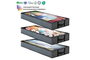 Foldable Containers Large Bins with Reinforced Handles Quilt Clothes Storage Bag Underbed Storage Bag