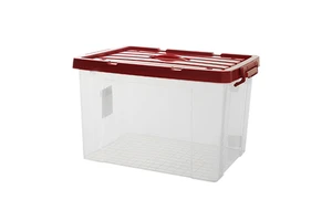 High Transparent Rectangle 14L-120L Injection pp Plastic Storage Box Container with Lids
