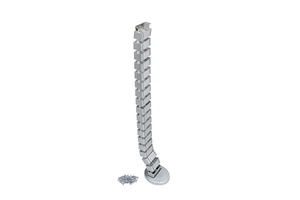Emuca Pipe 4 Plastic Cable Management Column Model 6210025 with Painted Aluminum Accessory Made in Spain