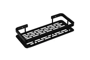 Multifunctional Adhesive Shower Caddy Spacesaving Design Wll Mounted Shower Storage Rack Shelf Easy Installation for Bathroom