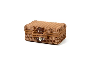 Portable Eco-Friendly Plastic Woven Multifunction Storage Basket for Gift Wedding Holiday Packaging and Food Storage