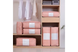 Simple Quilt and Clothing Storage Bag, Home Organizing Bag, Luggage Storage Quilt and Clothing, Moving Packaging, Large Capacity
