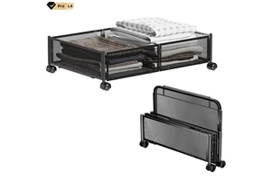 Under Bed Storage With Wheels Storage Bins for Bedroom Rolling Under the Bed Clothes Shoe Storage Container