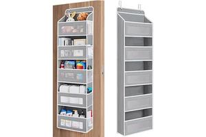 Over-Door Clothing Storage Bag Multi-Layer Hanging Organizer with Eco-Friendly Large Capacity for Shoes Bedroom Wall Mount