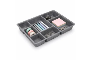 Custom Logo Polyester Felt Storage Basket Home Organizer Bin