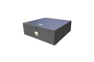 Large Metal Underbed Container Organizer Lockable Rolling Cabinet Steel Under Bed Storage Bin Box with Wheels for Clothes