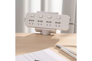 MH02-2 Swivel Desk Clamp Cable Organizer Cord Management Storage Holder Mount For Power Strip Desk Mounted Cable Storage Rack