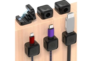 Portable Magnetic Seamless Cable Management Clip Multi Purpose Storage Accessories Cord Clips for Cable Charger Headphones