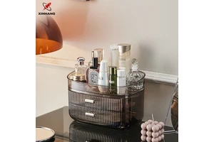XinHang Heavy-Duty Cosmetics Storage Box Dust-Proof With Lid Makeup Storage Case Large Capacity Multi-Layer Cosmetics Organizer