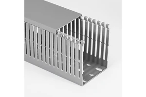 Industrial Pvc Cable Duct Slotted Perforated Open Slot Wire Organizer for Control Panel Electrical Cabinet System Pvc Trunking