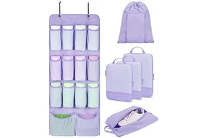 Compressible Durable Foldable Shelves Storage Closet Organizer Set With Cotton Packing For Cruise Suitcase Bag