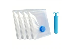 Household Home Organizer Vacuum Sealed Plastic Bags Cloths Storage Space Saver Compression Bag for Clothing