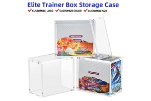 Modern Eco-Friendly Scratch Resistant Dust Proof Acrylic Storage Case For Elite Trainer Box With Desktop Display