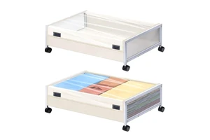Wheeled Moving Dustproof Storage Box Under the Bed Storage Rack Under the Bed Storage Rack