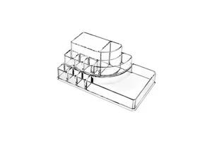 Clear Cosmetic Storage Organizer for Easy Visibility
