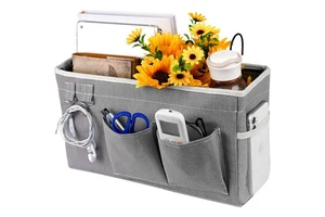 Manufacturer Fabric Bedside Storage Caddy Organizer Foldable Hanging Storage Bag for Clothing for Wardrobe