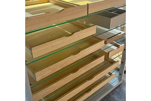 Custom Solid Wood Drawer Box Organizer for Kitchen Cabinets Cutlery Storage-OEM Available-Made in Vietnam