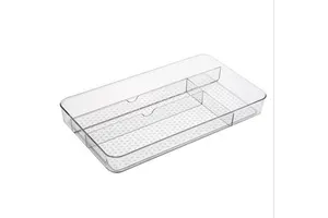 BPA-Free Plastic Organizers for Fridges Kitchen Counter Tops and Cabinets- Storage Racks