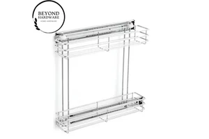 Cheap Price Cabinet Drawer Organizer Kitchen 2 Layers Storage Space Saving Cabinet 2 Layers Side Pull-Out Corner Basket