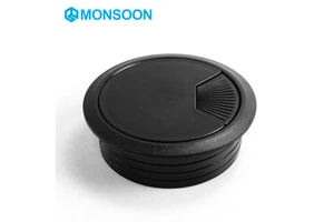 MONSOON Plastic Modern Office Desk Cable Grommets Organizer Computer Table Cable Wire Connection Boxes For Living Room Hotel Use