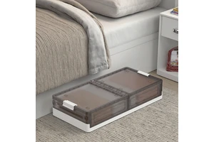Sesame Household Storage Cabinet Bed Bottom Storage Box Collapsible Drawer Type Clothes Storage Bin With Wheels Under Bed