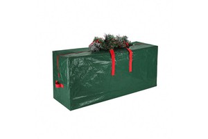 Durable Reinforced Handles PE Rectangle Dustproof Christmas Decoration Storage Bag Container Bags Christmas Tree Storage Bag
