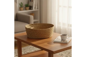 Woven Baskets for Storage Natural Basket with Handle for Organizer