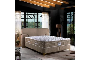 Contemporary Modern Turkish Hotel Bedroom Bed Set Featuring Hydraulic Storage Bed Base Padded Headboard High Home Furniture