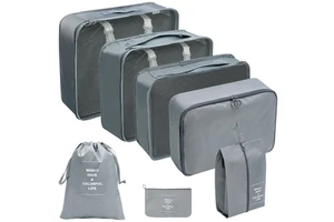 For Cross Seven-Piece Travel Storage Bag Set Oxford Cloth Lining Breathable Expanded Design for Suit Clothing Organization