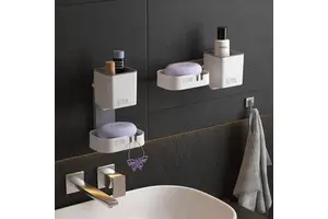 Plastic Wall-mounted Multifunctional Storage Rack