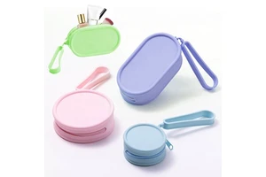Silicone Travel Make up Bag Makeup Bag Cosmetic Organizer Pink Bag Makeup Pouch
