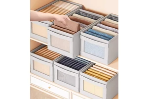 Portable Closet Drawer Divider Underwear Basket Storage Boxes & Bins Wardrobe Clothes Organizer Storage Box Organizador De Bano
