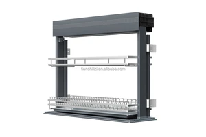 Wholesale Electric Smart Kitchen Cabinet Organizer Wall Cabinet Shelf Storage Solution for Kitchen