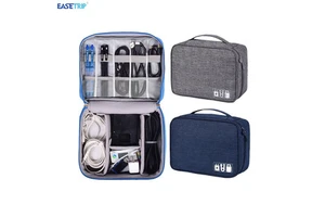 Portable Electric Cable Storage Bags Multi-Function Power Charger Double Waterproof Travel U Disk Digital Accessories Organizer