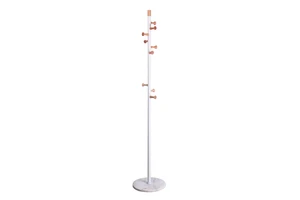 Newest Modern Elegant Metal Adjustable Height Freestanding Coat Rack for Office and Home Storage