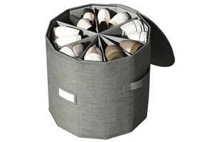 Modern Design Foldable Cylindrical Shoe Storage Organizer Hot Sale With Adjustable Dividers And Multifunctional Features