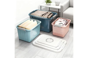 Modern Transparent Plastic Storage Box Foldable, Lockable, Eco-Friendly Airtight. Rectangle Shape Shoe Organizer for Bathroom