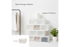 Factory Made Side Open Shoe Box Wholesale Large Capacity Storage Boxes Custom Plastic Storage Box 100% PP OEM ODM for Sale
