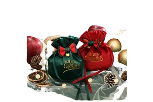 2026 Christmas Gift Bags Christmas Holiday Supplies Christmas Ornaments Velvet Storage Bags
